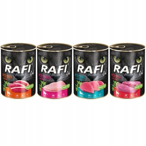 Dolina Noteci Rafi Cat Mix smaków 12x400g Dla Kota Dolina Noteci Rafi Cat Mix smaków 12x400g Dla Kota