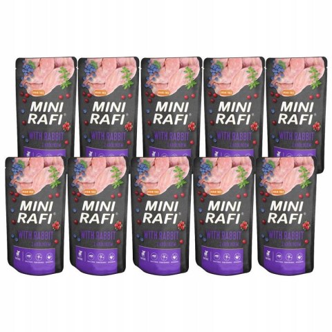 KARMA RAFI MINI SASZETKA Z KRÓLIKEM 10x150G DLA PSA KARMA RAFI MINI SASZETKA Z KRÓLIKEM 10x150G DLA PSA