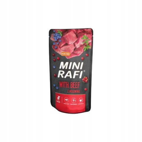 KARMA RAFI MINI SASZETKA Z WOŁOWINĄ 10x150G DLA PSA KARMA RAFI MINI SASZETKA Z WOŁOWINĄ 10x150G DLA PSA