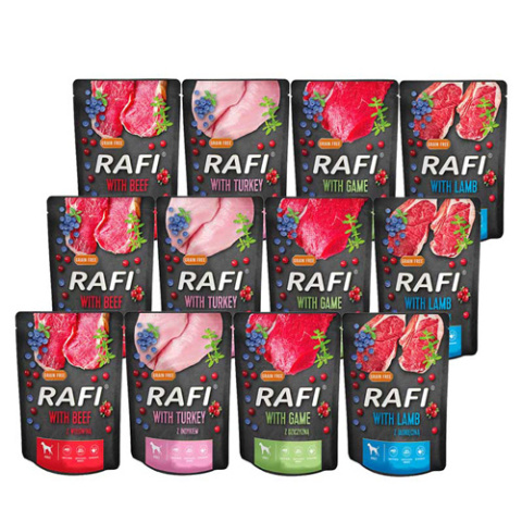 KARMA RAFI SASZETKA MIX SMAKÓW 20x300G DLA PSA KARMA RAFI SASZETKA MIX SMAKÓW 20x300G DLA PSA