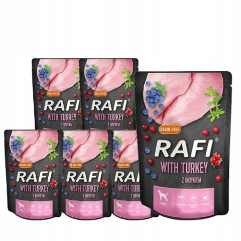 KARMA RAFI SASZETKA Z INDYKIEM 10x300G DLA PSA KARMA RAFI SASZETKA Z INDYKIEM 10x300G DLA PSA