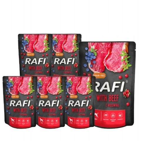 KARMA RAFI SASZETKA Z WOŁOWINĄ 10x300G DLA PSA KARMA RAFI SASZETKA Z WOŁOWINĄ 10x300G DLA PSA