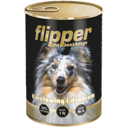 Karma Flipper wołowina drób 24x400g