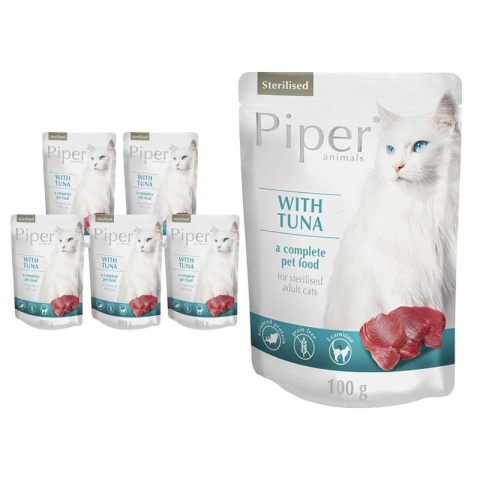 Karma dla kota sterylizowane Piper Animals z tuńczykiem 10x100g Karma dla kota sterylizowane Piper Animals z tuńczykiem 10x100g