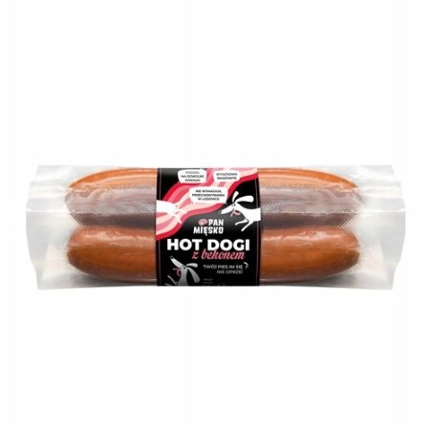 Pan Mięsko Hot Dogi z bekonem dla Psa 4szt. 220g