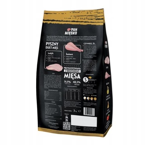 Pan Mięsko indyk z bażantem 3kg chrupki S Pan Mięsko indyk z bażantem 3kg chrupki S