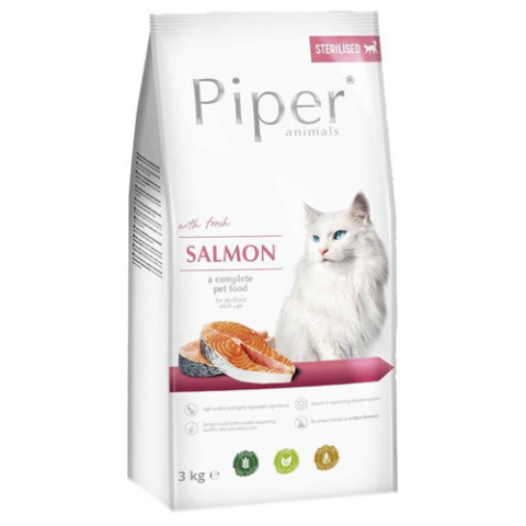 Piper Animals Dla Kota Łosoś Wołowina Indyk 3x3kg Piper Animals Dla Kota Łosoś Wołowina Indyk 3x3kg