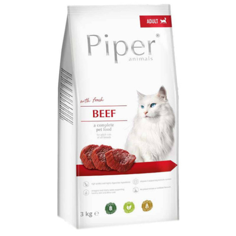 Piper Animals Dla Kota Łosoś Wołowina Indyk 3x3kg Piper Animals Dla Kota Łosoś Wołowina Indyk 3x3kg