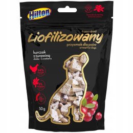 Przysmak Hilton Liofilizowany Kurczak z Żurawiną 50g dla psa