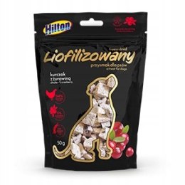 Przysmak Hilton Liofilizowany Kurczak z Żurawiną 50g dla psa