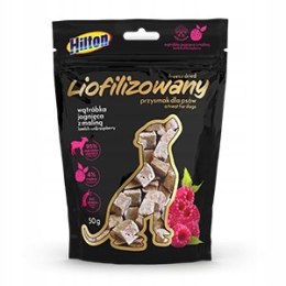 Przysmak Hilton Liofilizowany Wątróbka Jagnięca z Maliną 50g dla psa