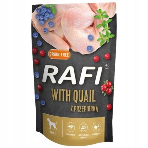 Rafi karma mokra dla psa przepiórka 0,5 kg saszetka Rafi karma mokra dla psa przepiórka 0,5 kg saszetka