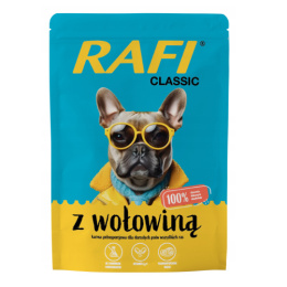 Rafi mokra karma dla psa z wołowiną z kurczakiem mix smaków 20x400g