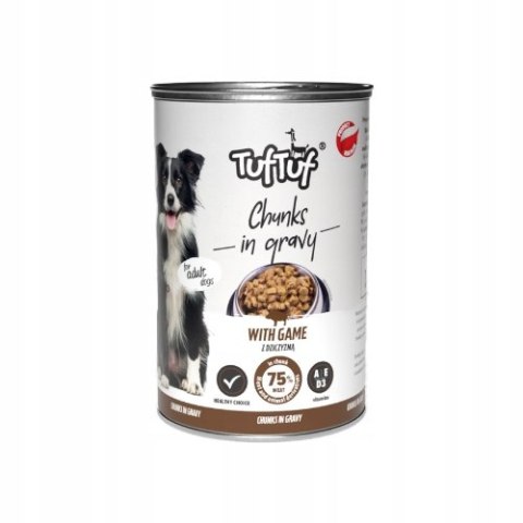 TUF TUF kawałki mięsne12x 415g dla psa mix smaków TUF TUF kawałki mięsne12x 415g dla psa mix smaków