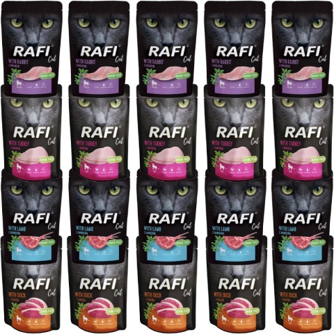 Dolina Noteci Rafi Cat Mix 4 Smaków Saszetka 20x100g