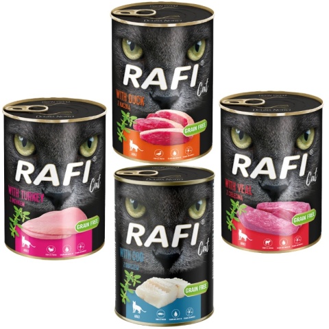 Dolina Noteci Rafi Cat Mix smaków 12x400g Dla Kota