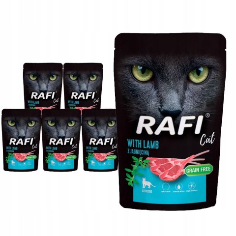 Dolina Noteci Rafi Cat Saszetka z jagnięciną 10x100g
