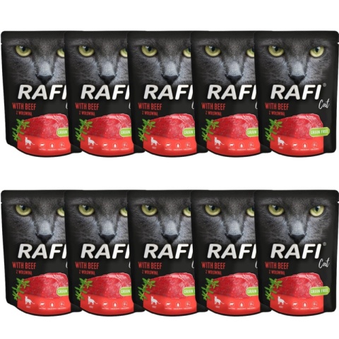 Dolina Noteci Rafi Cat Wołowina Saszetka 10x300g