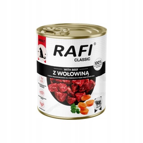 Dolina Noteci Rafi Classic karma mokra dla psa mix smaków 12x800g