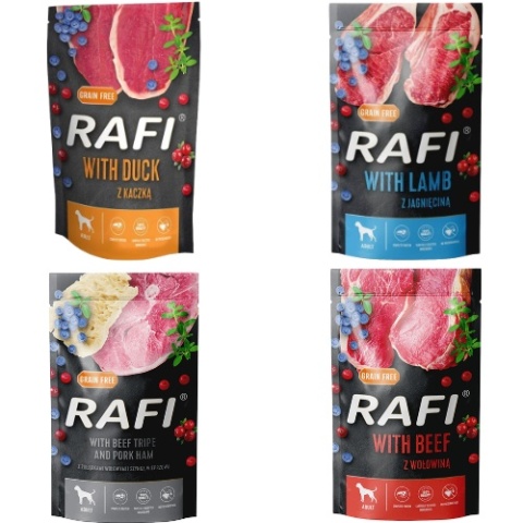 Dolina Noteci Rafi Mix Smaków Saszetka 40x500g Dla Psa