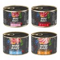 Mokra karma dla psa Dolina Noteci Mini Rafi mix 4 smaków 24x185g
