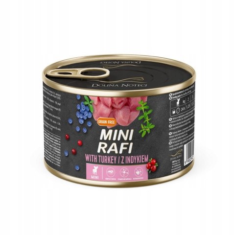 Mokra karma dla psa Dolina Noteci Mini Rafi mix 4 smaków 24x185g