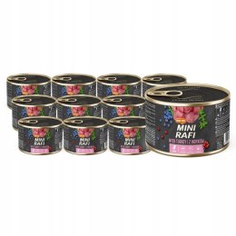 Mokra karma dla psa Mini Rafi z indykiem 12x185g