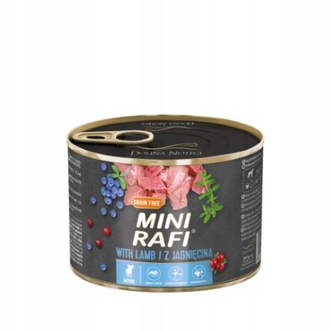 Mokra karma dla psa Mini Rafi z jagnięciną 12x185g