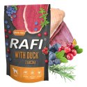 Mokra karma dla psa Rafi z kaczką saszetka zestaw 10 x 500 g Dolina Noteci