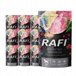 Mokra karma dla psa Rafi żołądki wołowe saszetka 10 x 500g Dolina Noteci