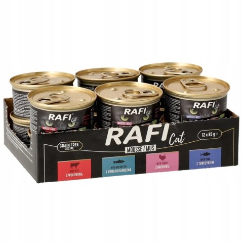 Rafi Cat Mus Karma dla kotów mix smaków 12x85g