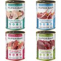 Super Rafi z filecikami mix 4 smaków dla psa puszka 12x400g