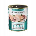 Super Rafi z filecikami mix 4 smaków dla psa puszka 12x800g